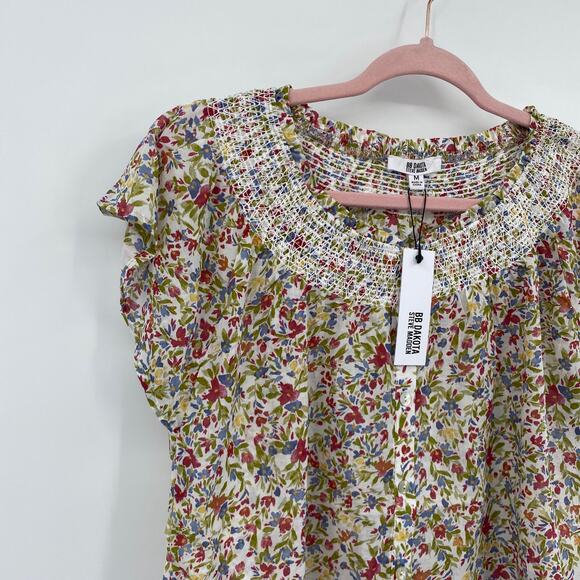 BB Dakota Steve Madden Fleetwood Flutter Floral Top Size Medium - Picture 3 of 10